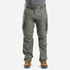 Pantalón cargo transformable de trekking caqui para hombre Travel100 Modul