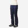 Women Zip-Off Dry Fit Durable Trekking Pants Blue - MT500