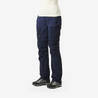 Women Zip-Off Dry Fit Durable Trekking Pants Blue - MT500