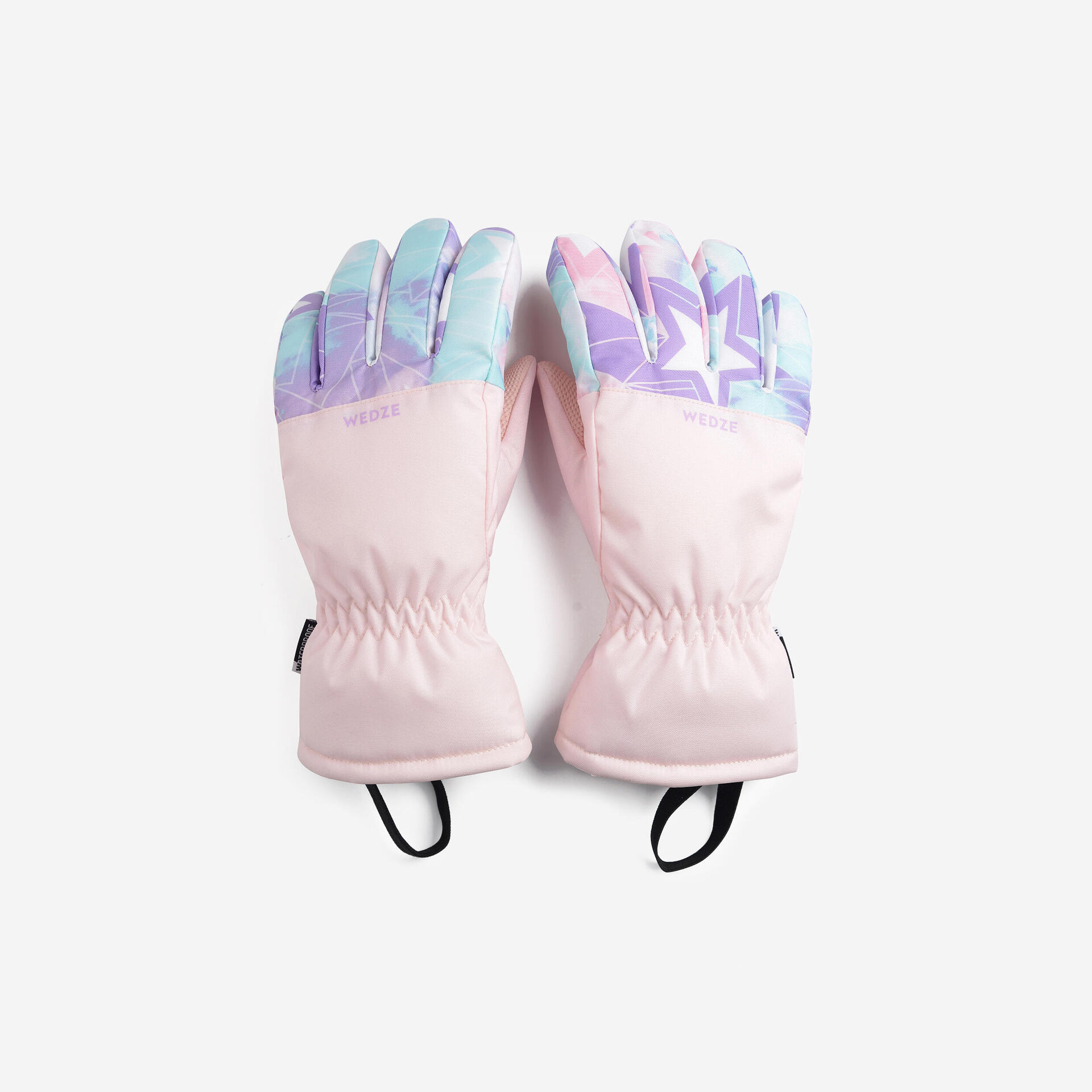 Kids Ski Winter Gloves 100 Pink