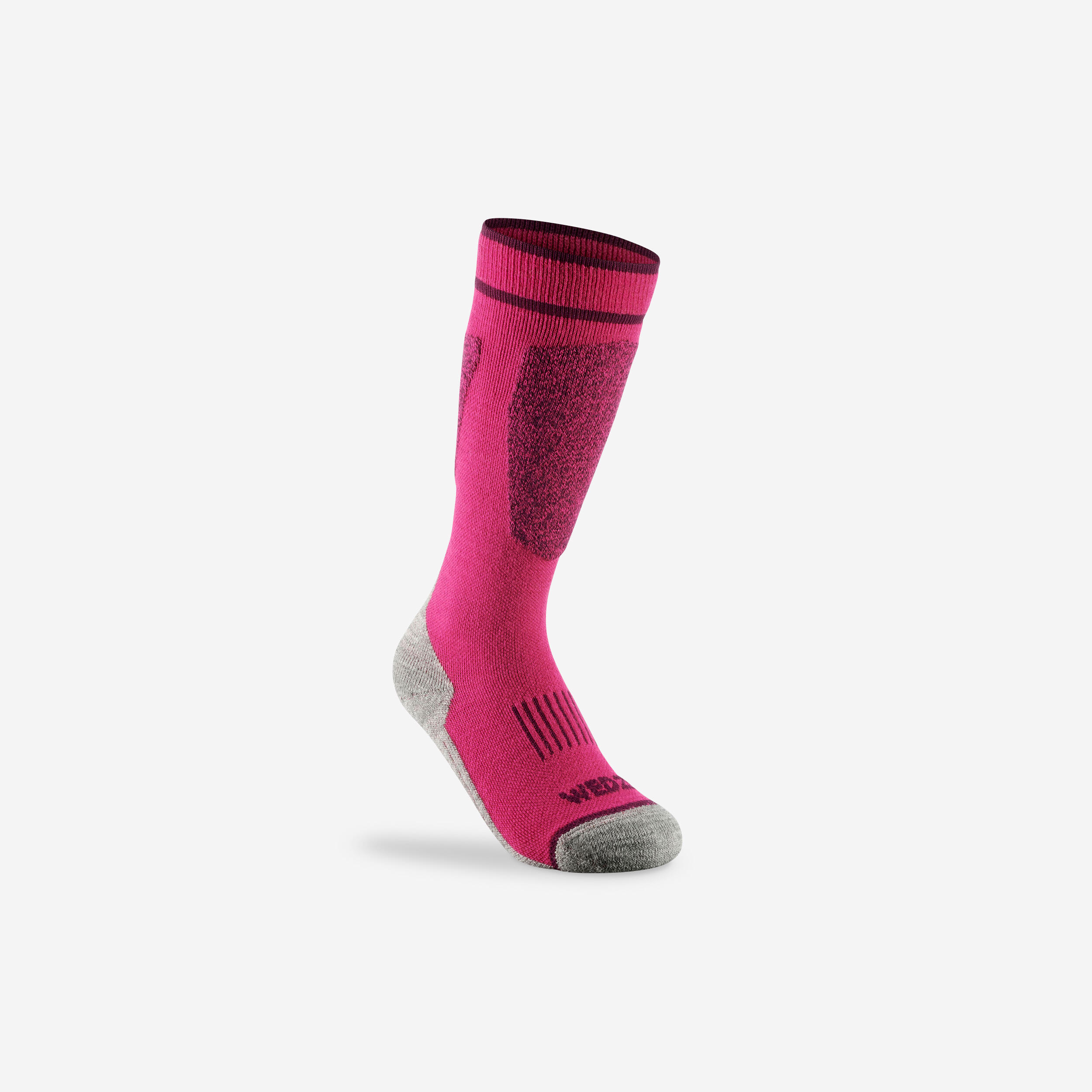 CALCETINES DE ESQUI NINOS 100 ROSA Decathlon