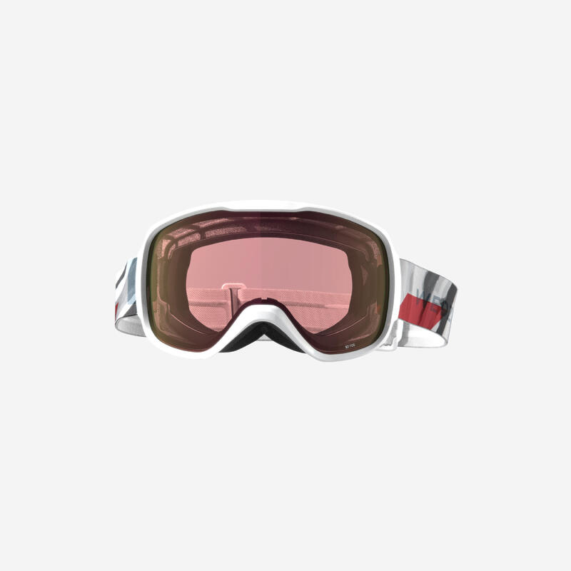 MASQUE DE SKI ET DE SNOWBOARD TOUS TEMPS ENFANT ET ADULTE - G 500 I - MARBRE