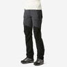 Women Dry Fit Stretchable Water Repellent Trekking Pants Grey - MT500