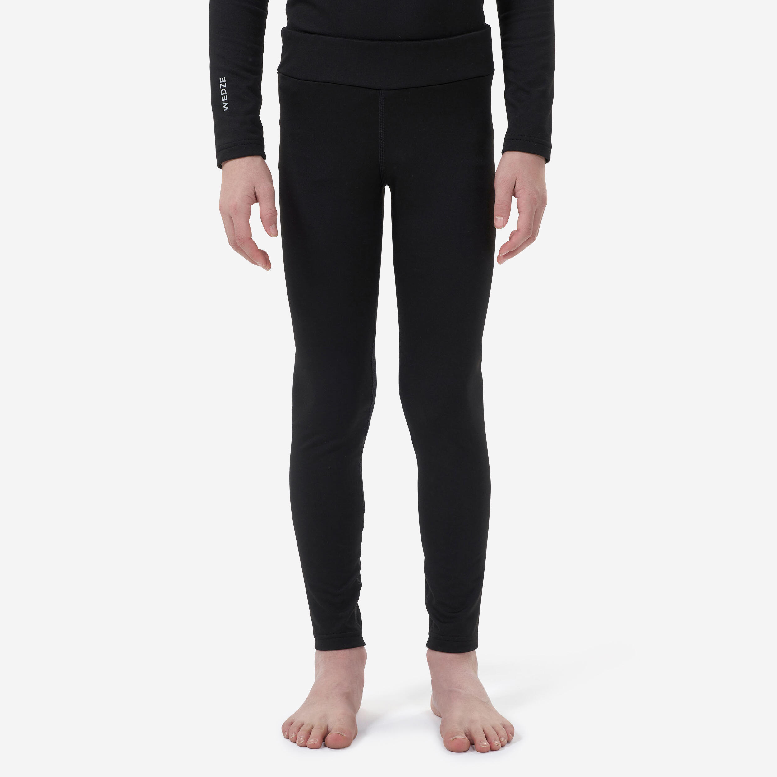 Kids' Base Layer Bottoms - BL 500 - Black - Wedze - Decathlon