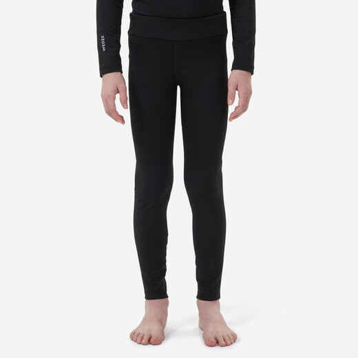 
      Kids’ thermal ski base layer trousers - BL 500 - black
  