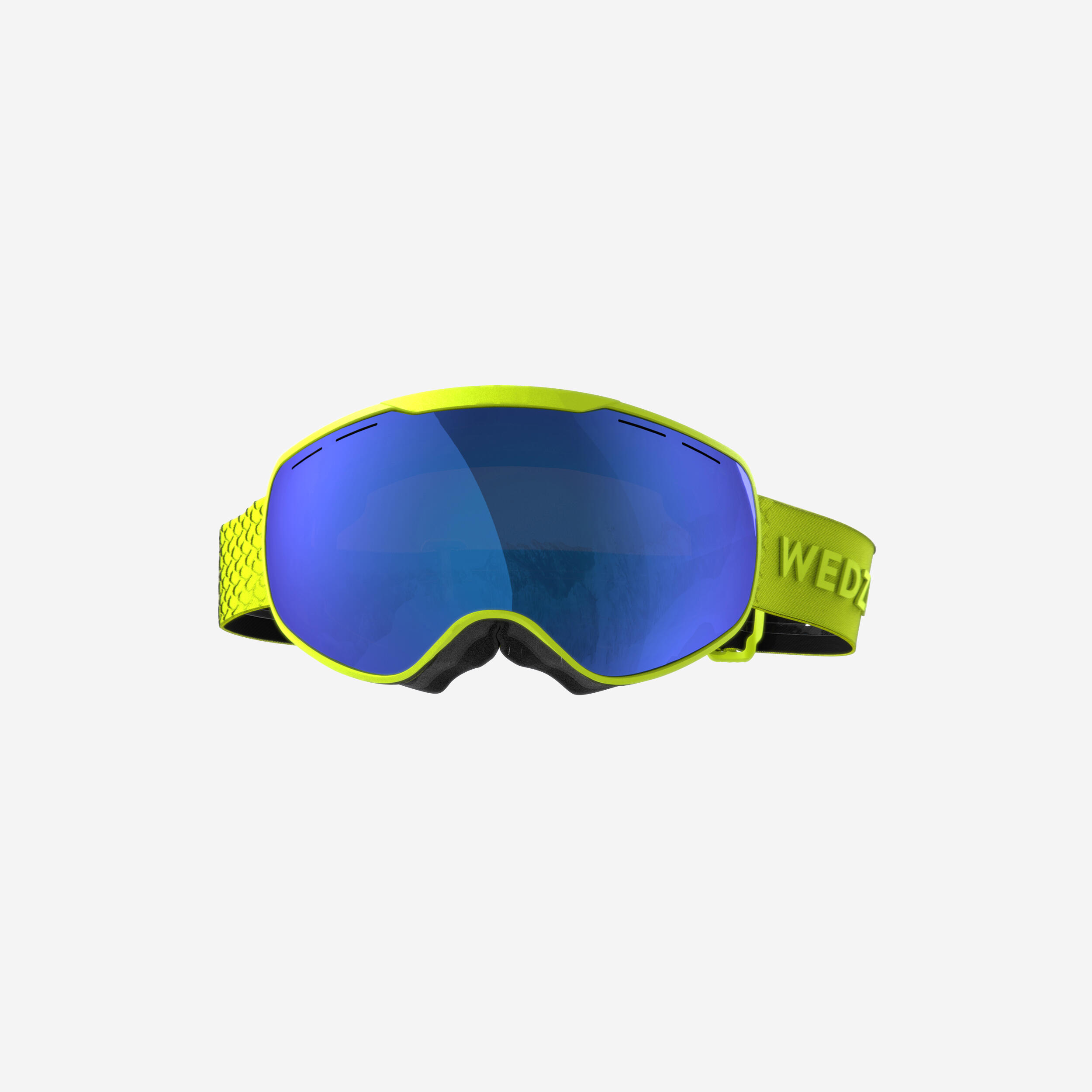 WEDZE KIDS’ AND ADULT SKIING AND SNOWBOARDING GOGGLES GOOD WEATHER - G 900 S3 - YELLOW