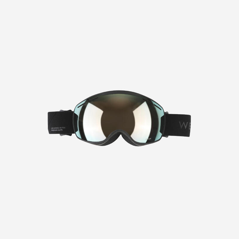 KIDS’ AND ADULT SKIING AND SNOWBOARDING GOGGLES GOOD WEATHER - G 900 S3 - BLACK