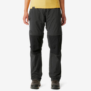 Pantalón desmontable de montaña y trekking resistente Mujer Forclaz MT100