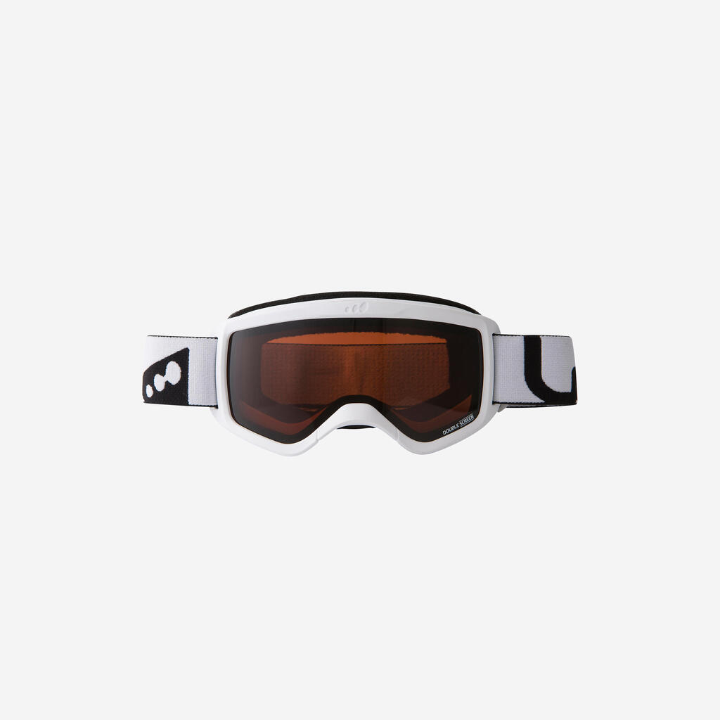 Bērnu un pieaugušo slēpošanas un snovborda brilles skaidram laikam “G140”,baltas
