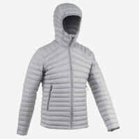 Men's Mountain Trekking Down Jacket with Hood - MT100 -5°C