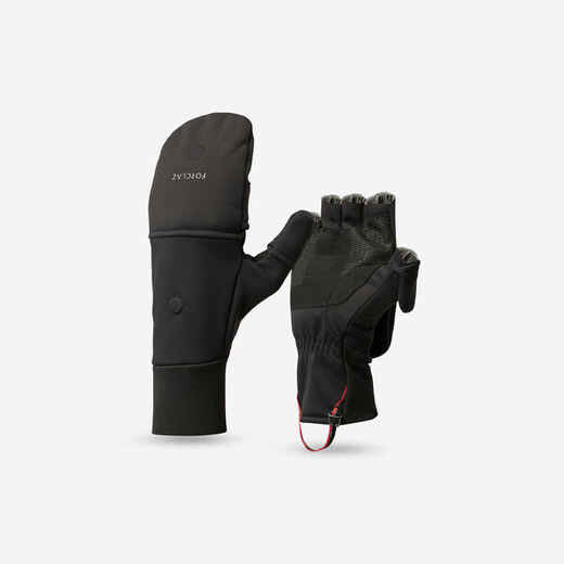 
      Adult Warm and Windproof Glove-Mittens - Black
  