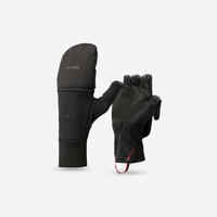 Adult Warm and Windproof Glove-Mittens - Black