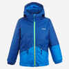 Skijaška jakna - 100 topla vodootporna dječja plava