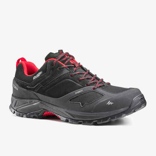 
      Men's waterproof mountain hiking shoes - MH500 - Black/Red
  