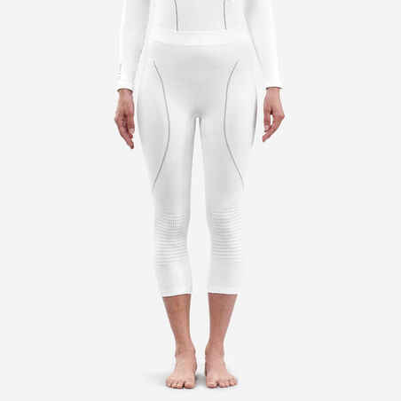 Women’s Ski Base Layer Seamless Bottoms - BL 900 - White