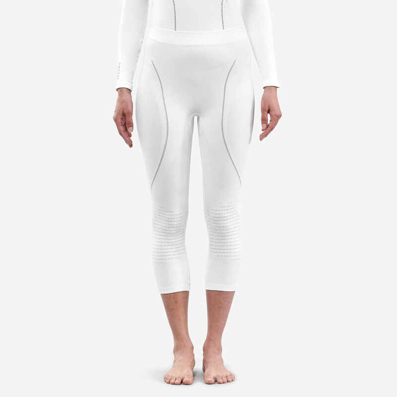 BL 900 Women’s ski base layer seamless trousers - white