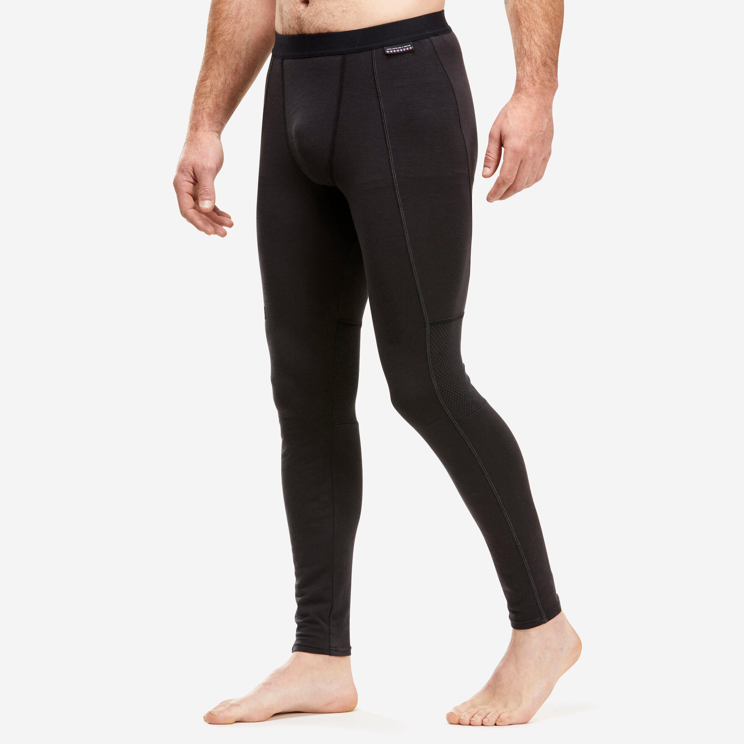 FORCLAZ Men's Mountain Trekking Merino Wool Base Layer Tights / Leggings - MT500