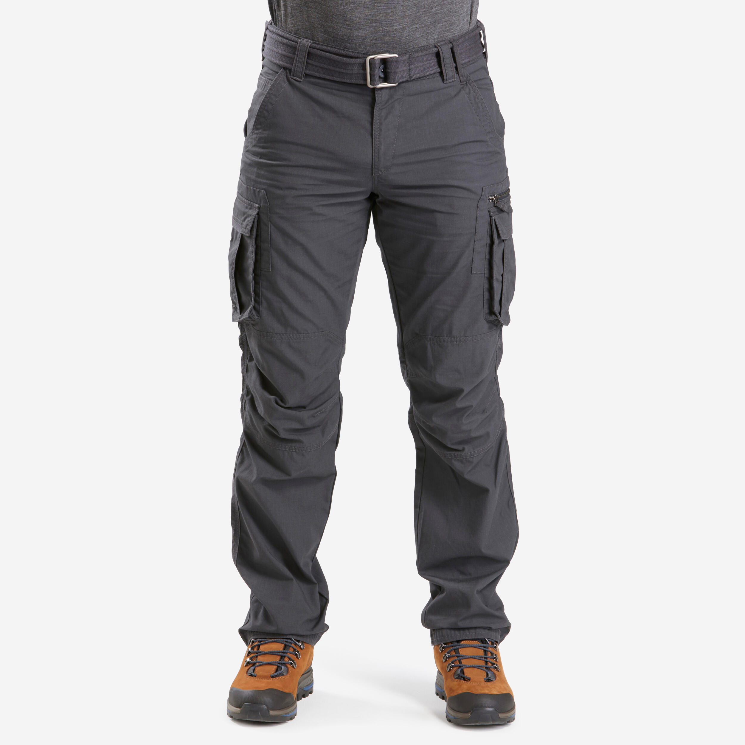 Men's TRAVEL 500 Cargo Trousers - Grey