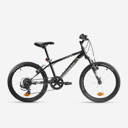 Mountainbike voor kinderen 6-9 jaar Rockrider ST 500 20 inch zwart