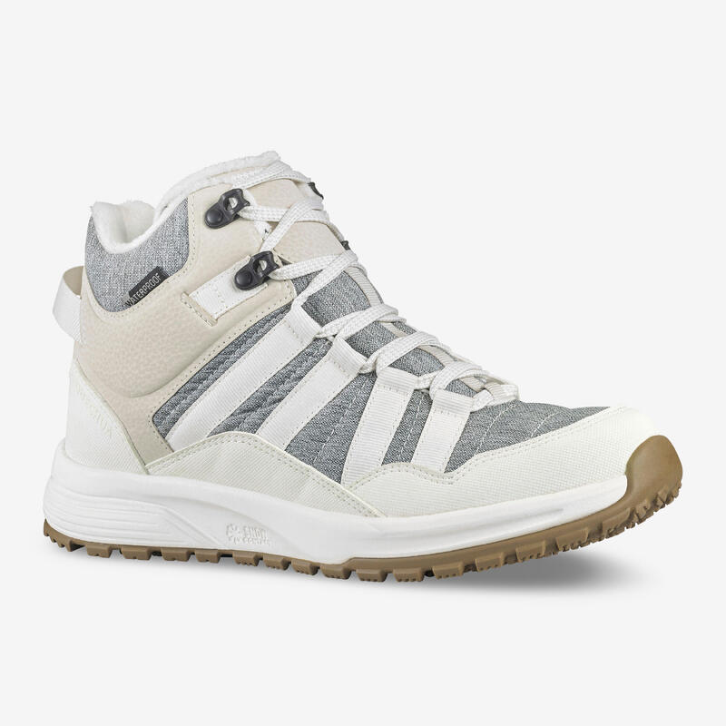 Chaussures de randonnée chaudes et imperméables femme, NH500 Mid bleu