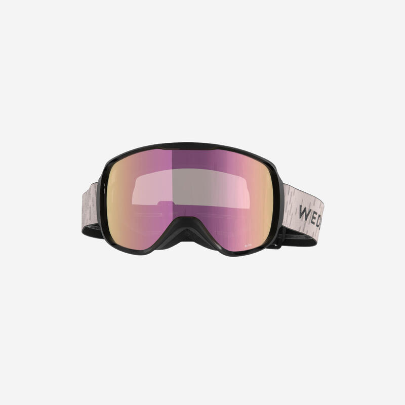 KIDS AND ADULT ALL-WEATHER SKI AND SNOWBOARD MASK - G 500 I - PINK