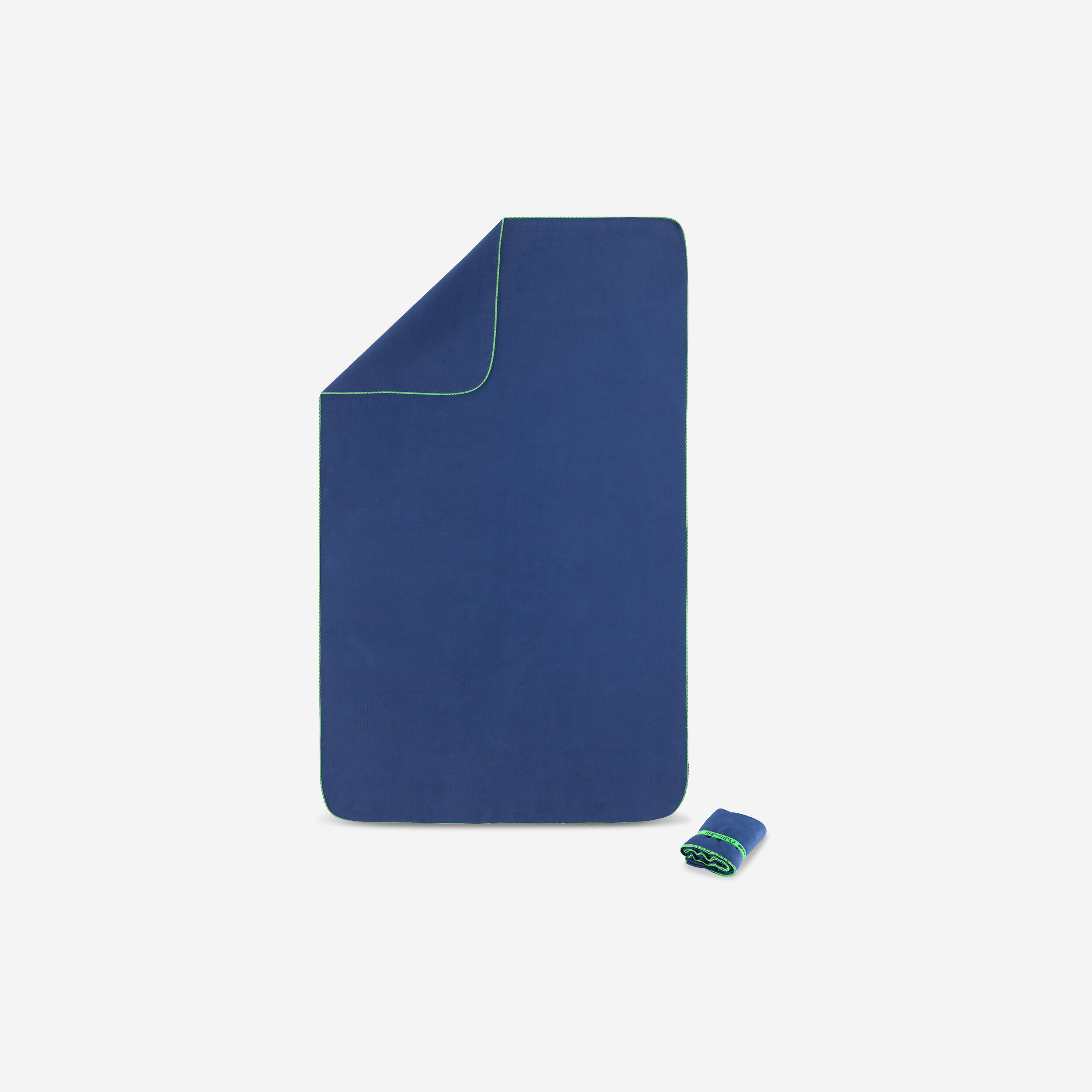 NABAIJI Compact microfibre towel size L 80 x 130 cm dark blue