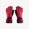 ADULT SKI GLOVES 500 - PLUM