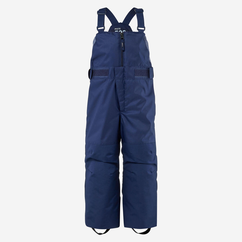 KIDS’ WARM AND WATERPROOF SKI SDUNGAREES - 500 PNF - NAVY BLUE 