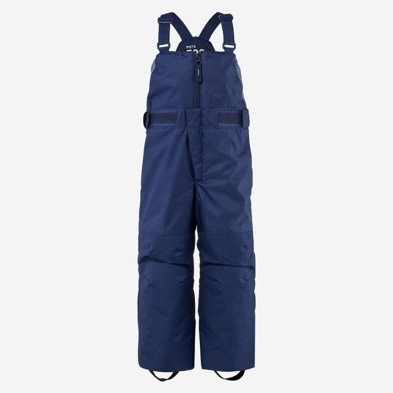 Dětské lyžařské kalhoty s laclem 500 Pull'n'Fit tmavě modré