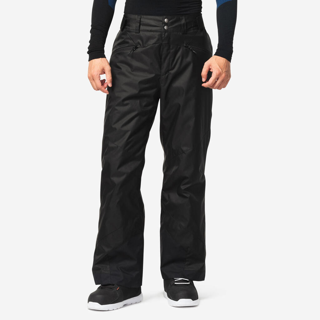 MEN’S WARM SKI TROUSERS 180 - BLACK