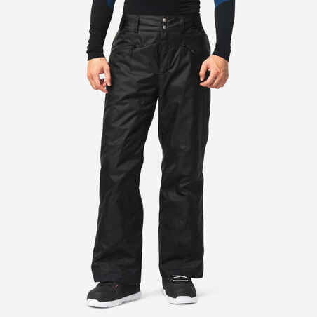 MEN’S WARM SKI TROUSERS 180 - BLACK