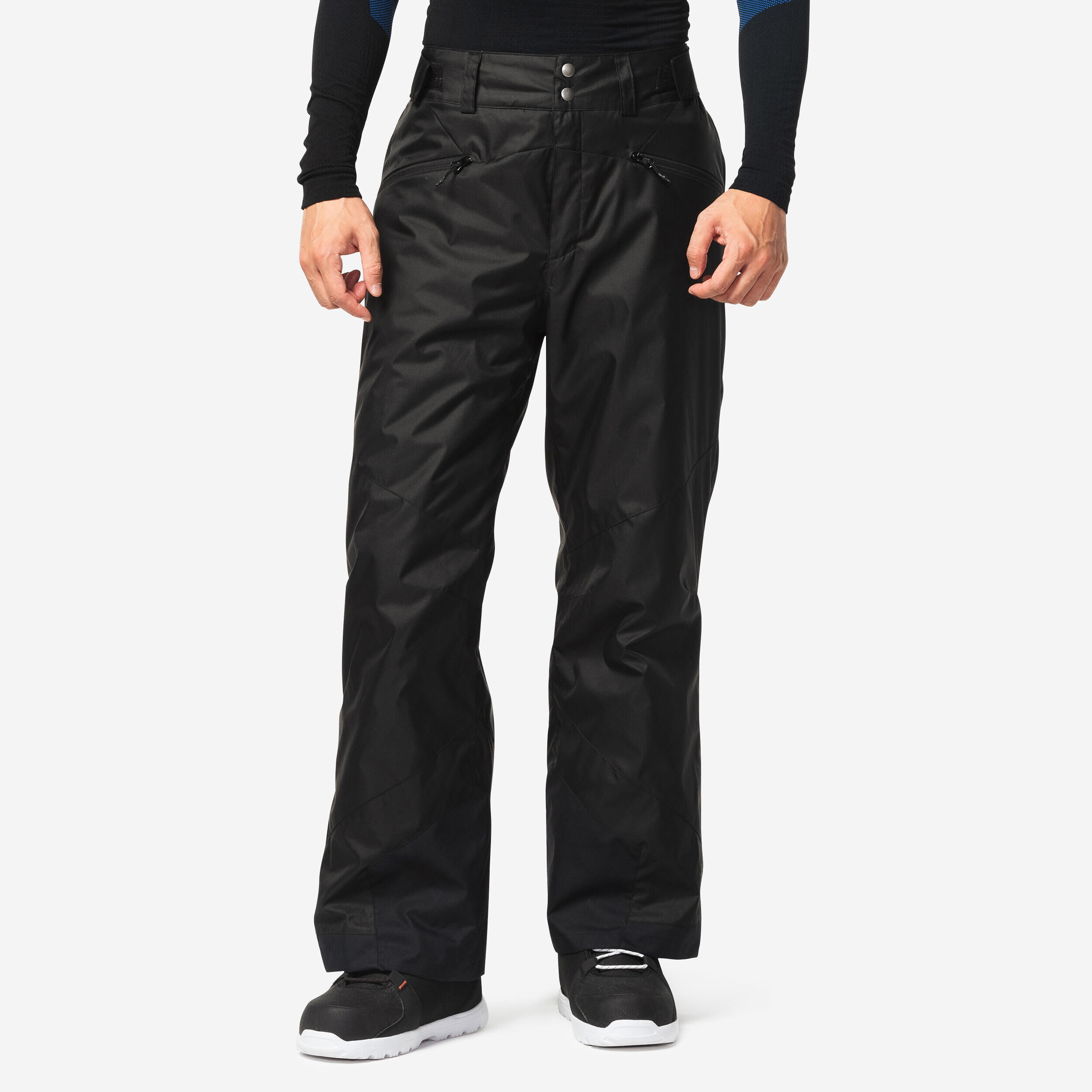 WEDZE MEN’S WARM SKI TROUSERS 180 - BLACK