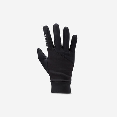 Рукавиці футбольні дитячі Keepdry 500 чорні