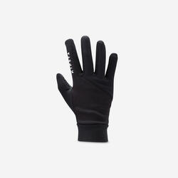 Handschoenen voor voetbal kinderen Keepdry 500 zwart