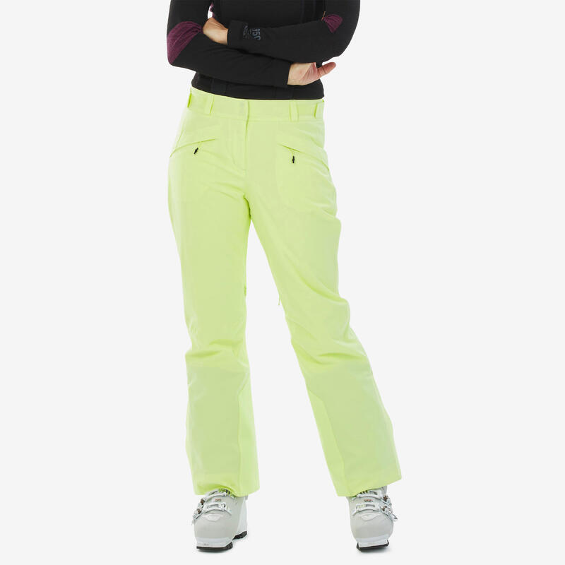 Pantalon de ski chaud femme 580 - jaune pâle