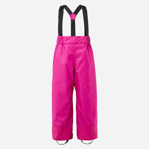 
      Vaikiškos šiltos ir neperšlampamos slidinėjimo kelnės „100“, rožinės
  