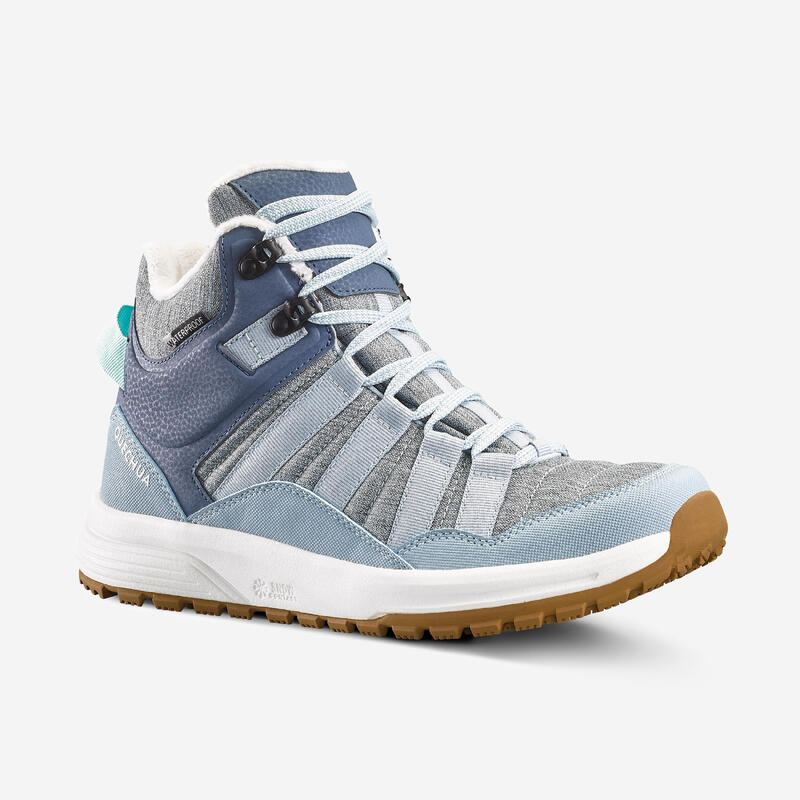 Chaussures chaudes imperméables de randonnée neige - SH500 Mid - Femme