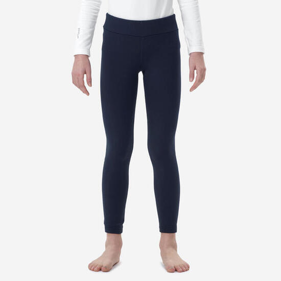 Sous-vêtement thermique de ski enfant - BL 500 bas - bleu marine