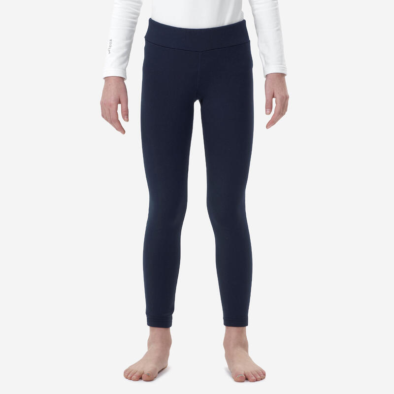 Kinderthermobroek voor skiën BL500 marineblauw