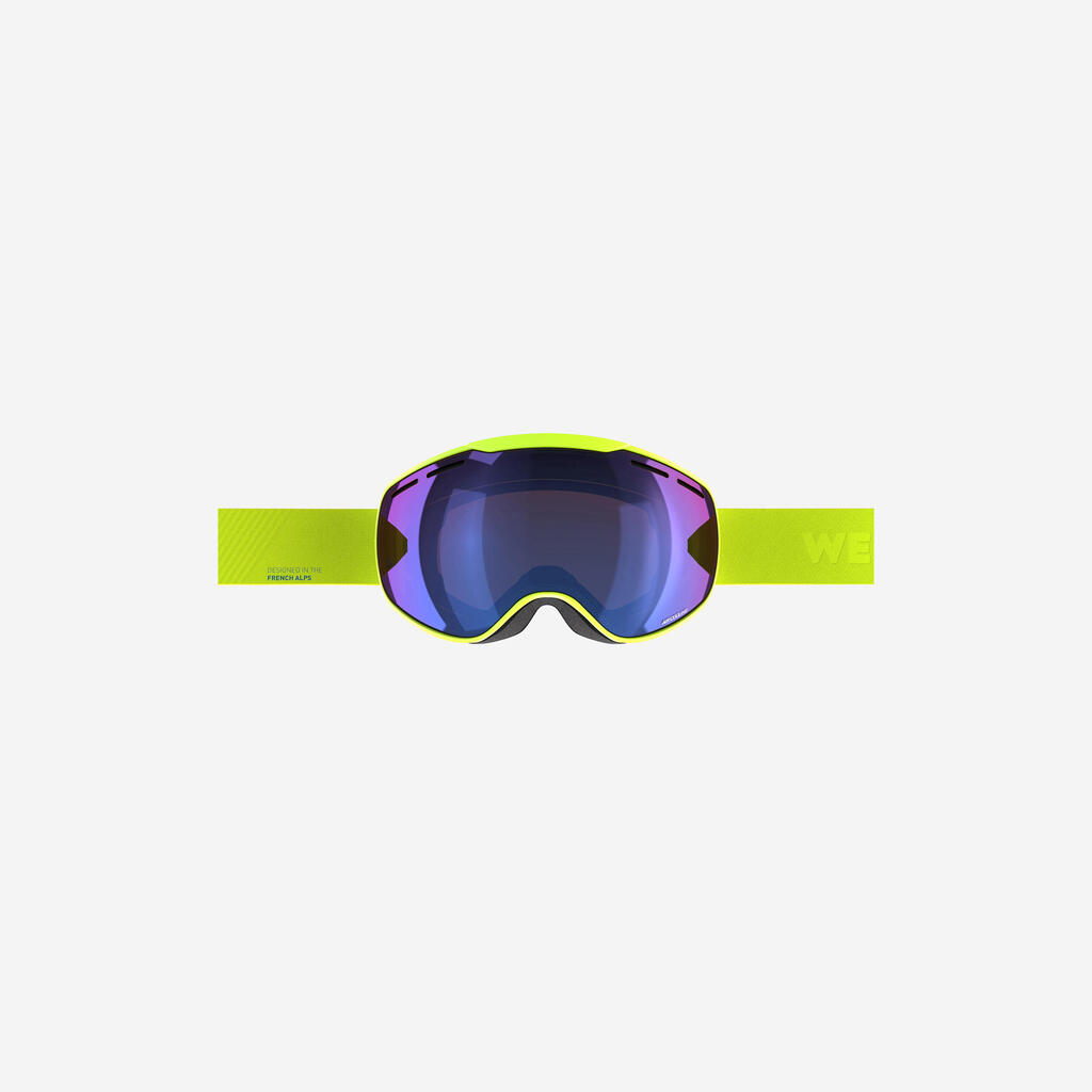 Skibrille Snowboardbrille G 900 S3 Erwachsene/Kinder Schönwetter gelb 