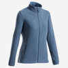 Women's Mountain Walking Fleece Jacket MH120 - Blue grey