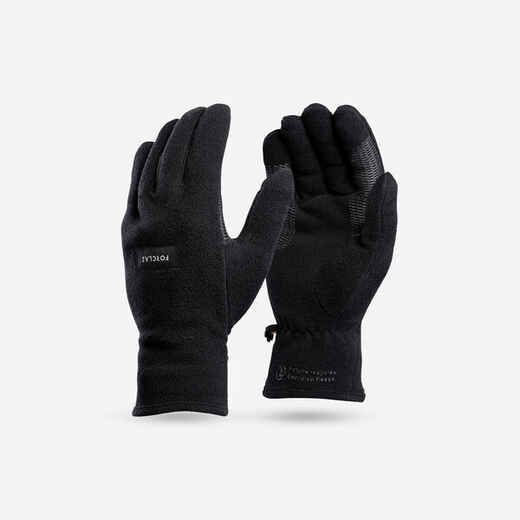 
      Adult mountain trekking fleece gloves -   MT100 Black
  