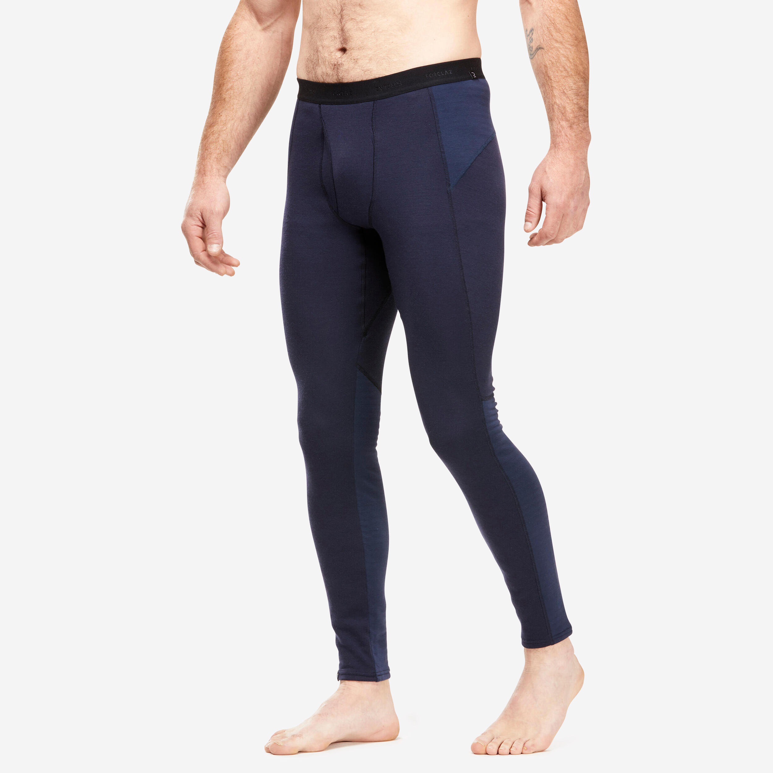 Collant en laine mérinos homme – Trek 900 bleu foncé - FORCLAZ