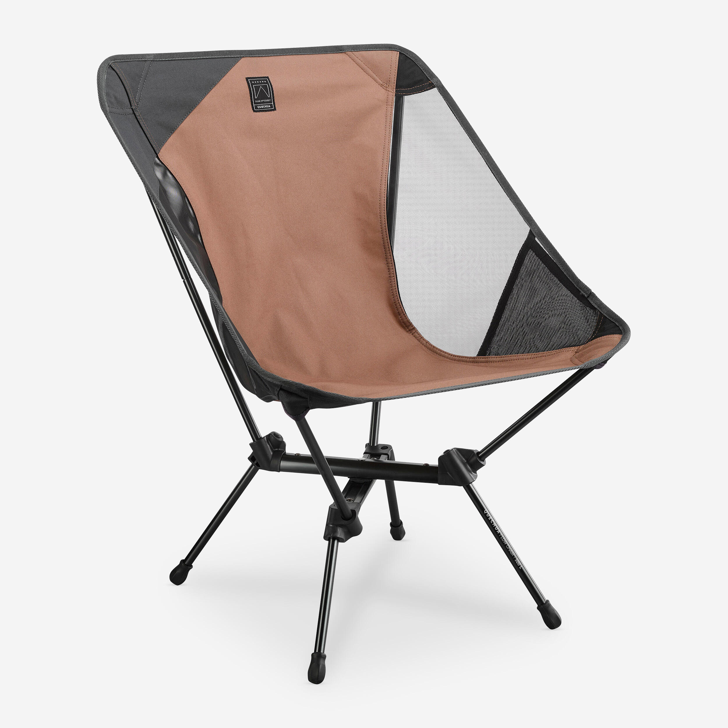 QUECHUA LOW FOLDING CAMPING CHAIR MH500 - BROWN