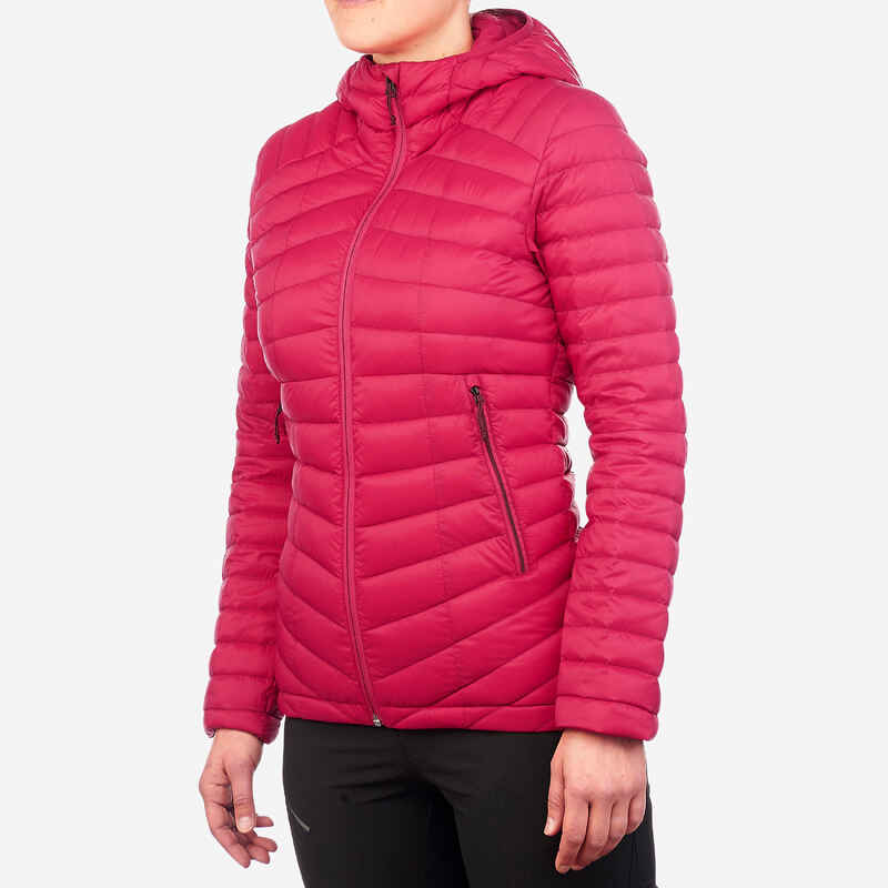 Women's Mountain Trekking Hooded Down Jacket - MT100 -5 °C