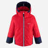 Bērnu slēpošanas jaka “500”, “Pull'n'Fit”, sarkana/tumši zila