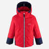 Skijacke 500 PULL'N Kinder rot/marineblau 