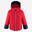 WARME EN WATERDICHTE SKI-JAS VOOR KINDEREN 500 PULL'N FIT ROOD/MARINEBLAUW