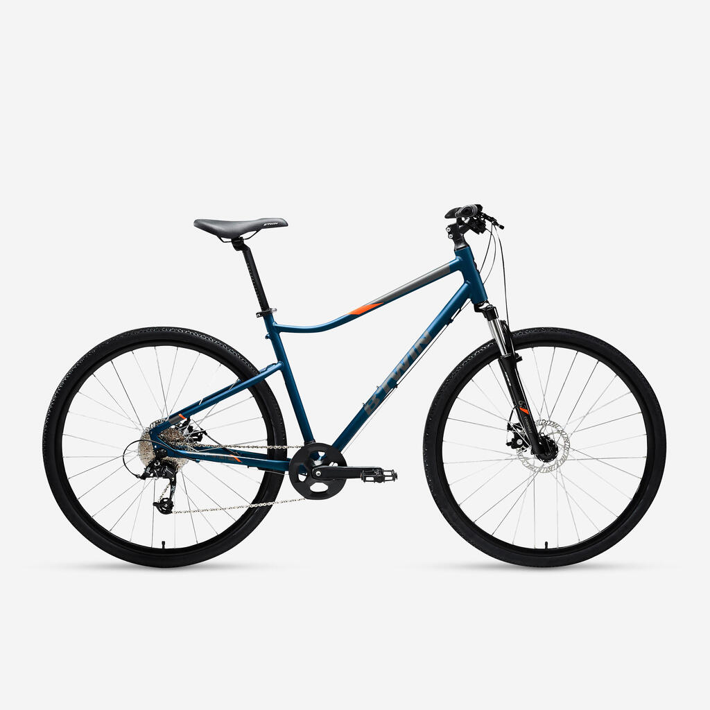 Riverside 500 Hybrid Bike - Blue