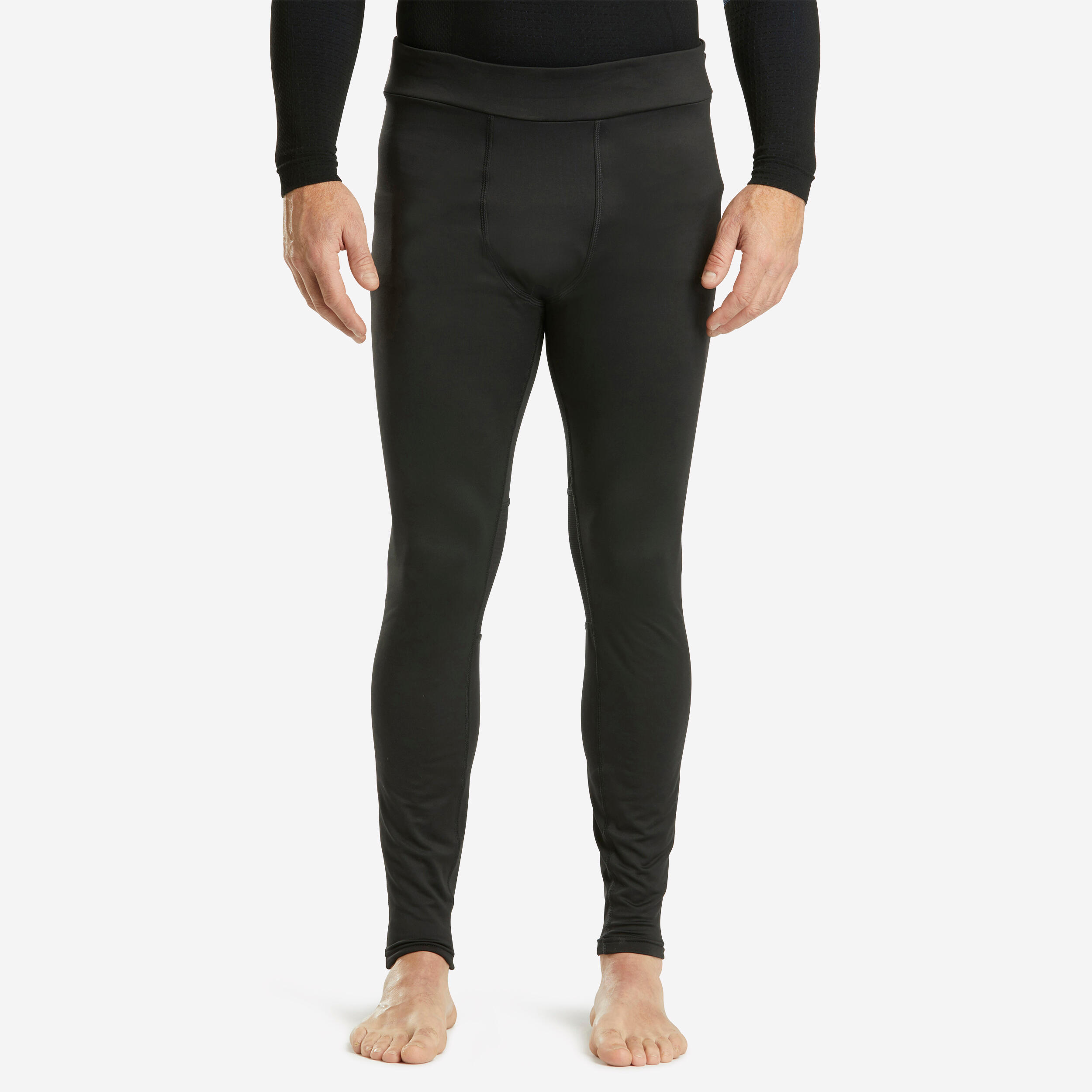 Men s Ski Base Layer Bottoms BL 500 Black